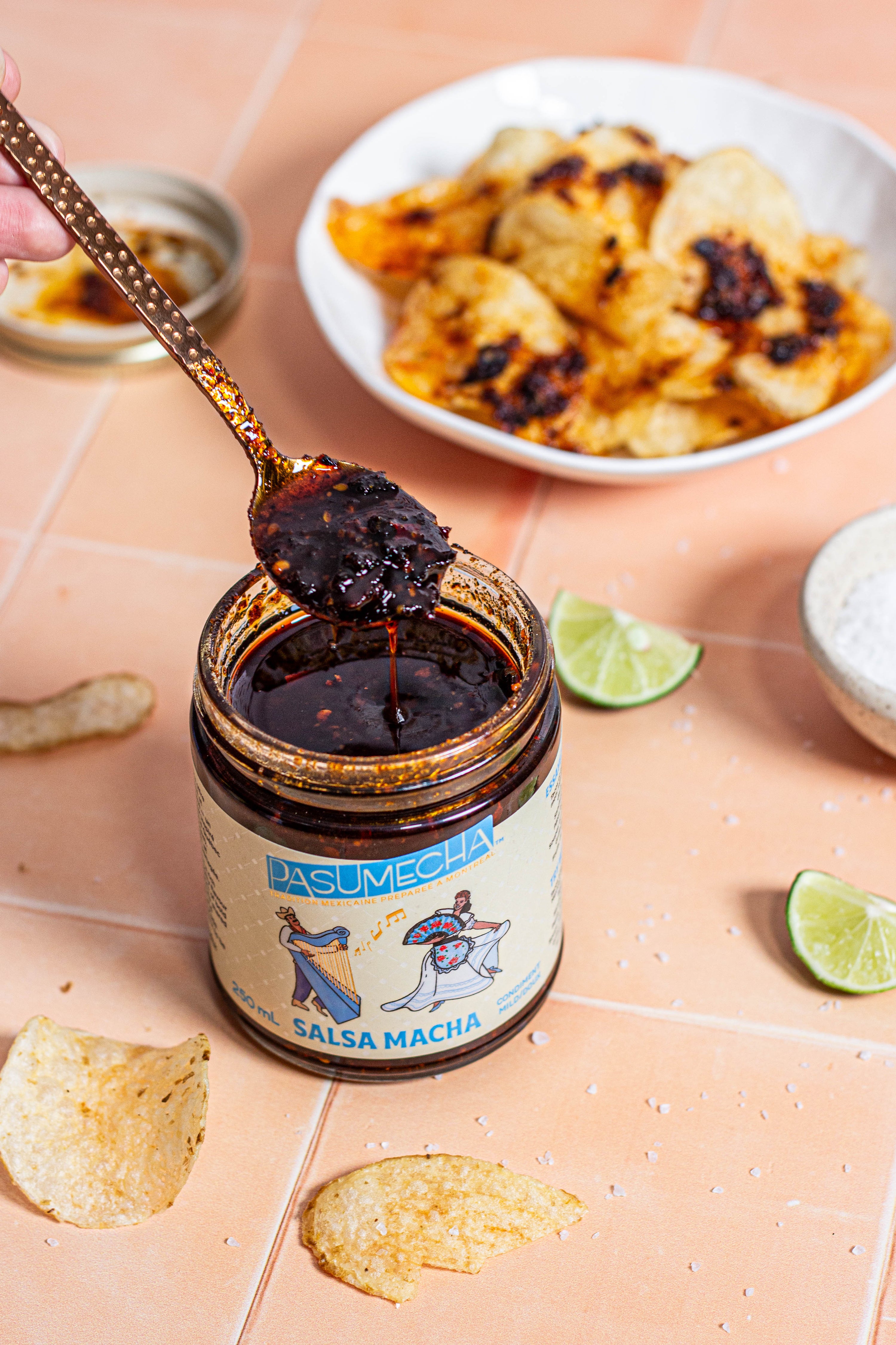 Condiment gourmet mariant le Québec et le Mexique, fait au Québec